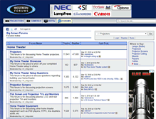 Tablet Screenshot of bigscreenforums.com